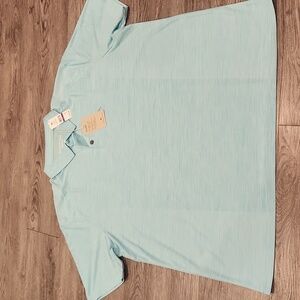 NWT- Tommy Bahama IslandZone Light Blue Shirt- XXL
